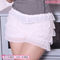 【460円★数量限定】ペチコートパンツ ホワイト L<お一人様1点限り>